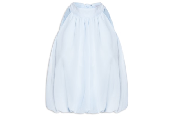 Regata Feminina Com Amarração - Azul