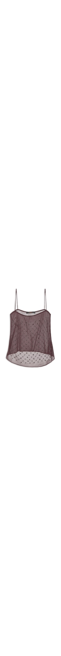 Regata Feminina Com Tachas - Marrom