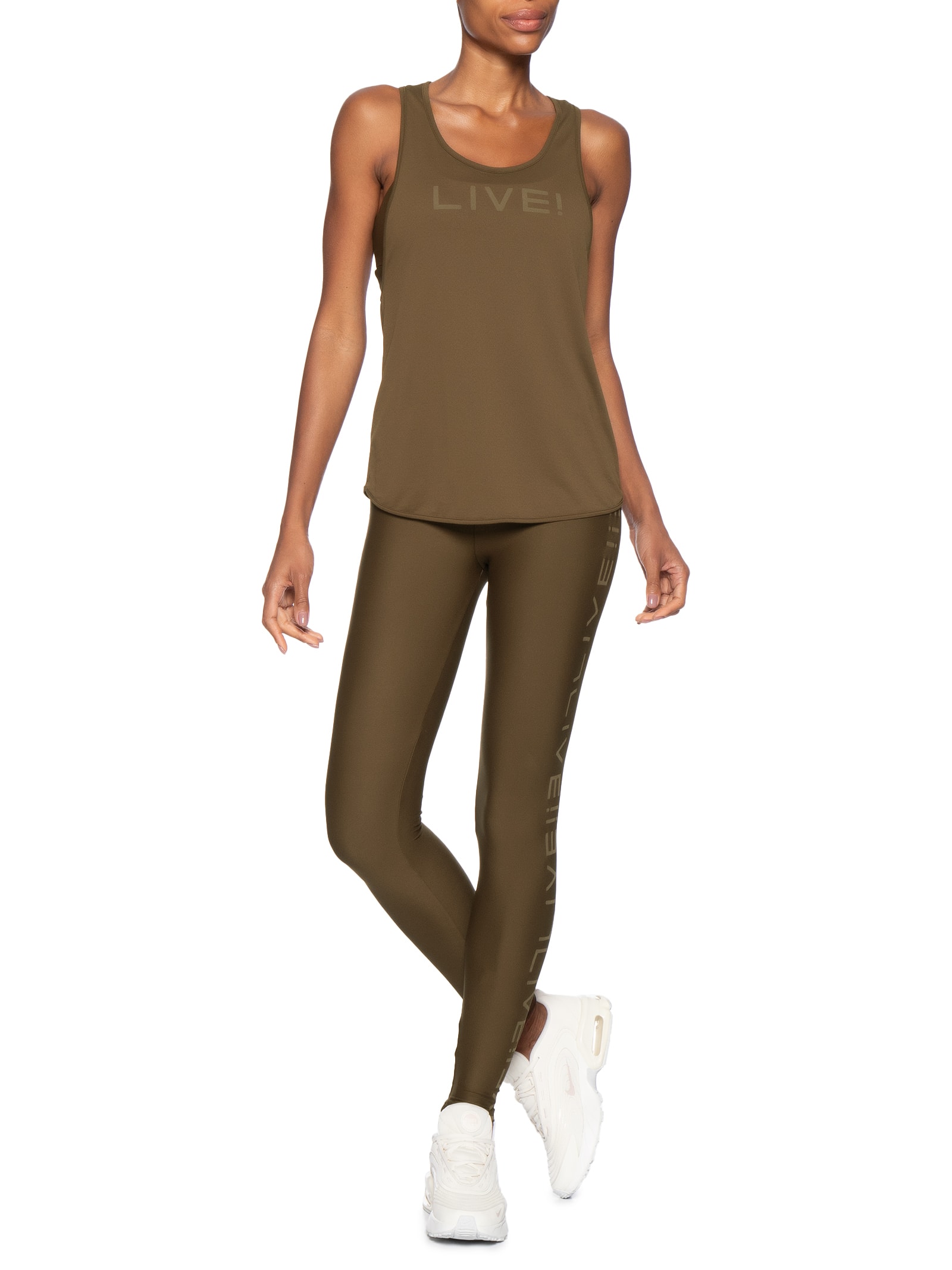 Regata Feminina Comfort Marrom Live!