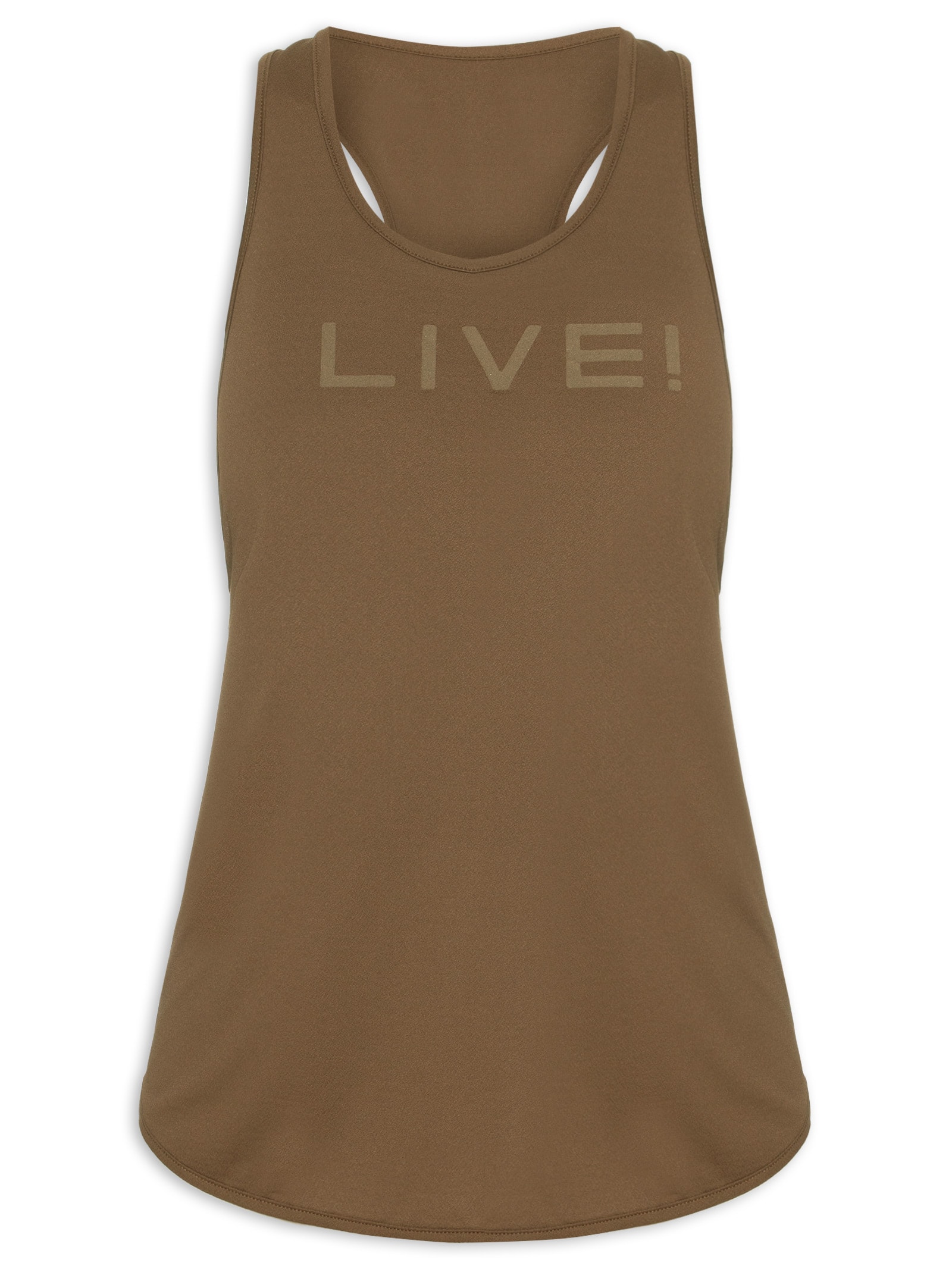 Regata Feminina Comfort Marrom Live!