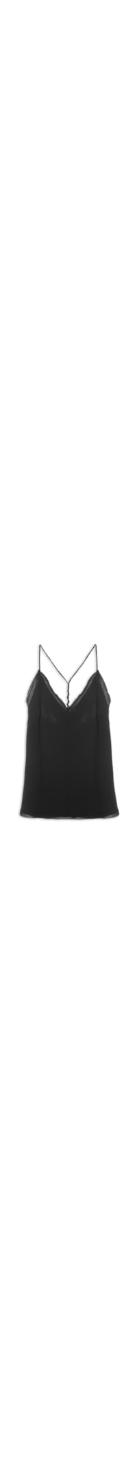 Regata Feminina Crepe Nó – Preto