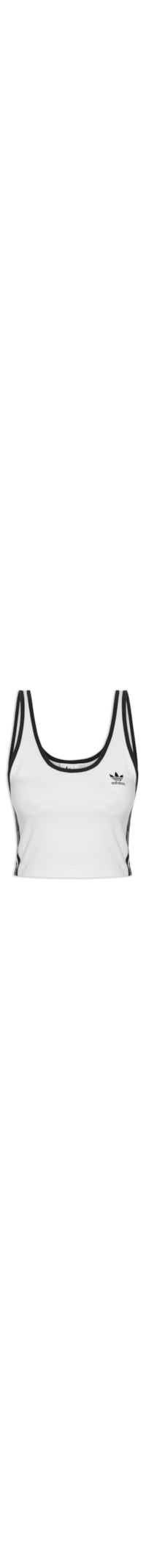 Regata Feminina Crooped 3 Stripes - Branco