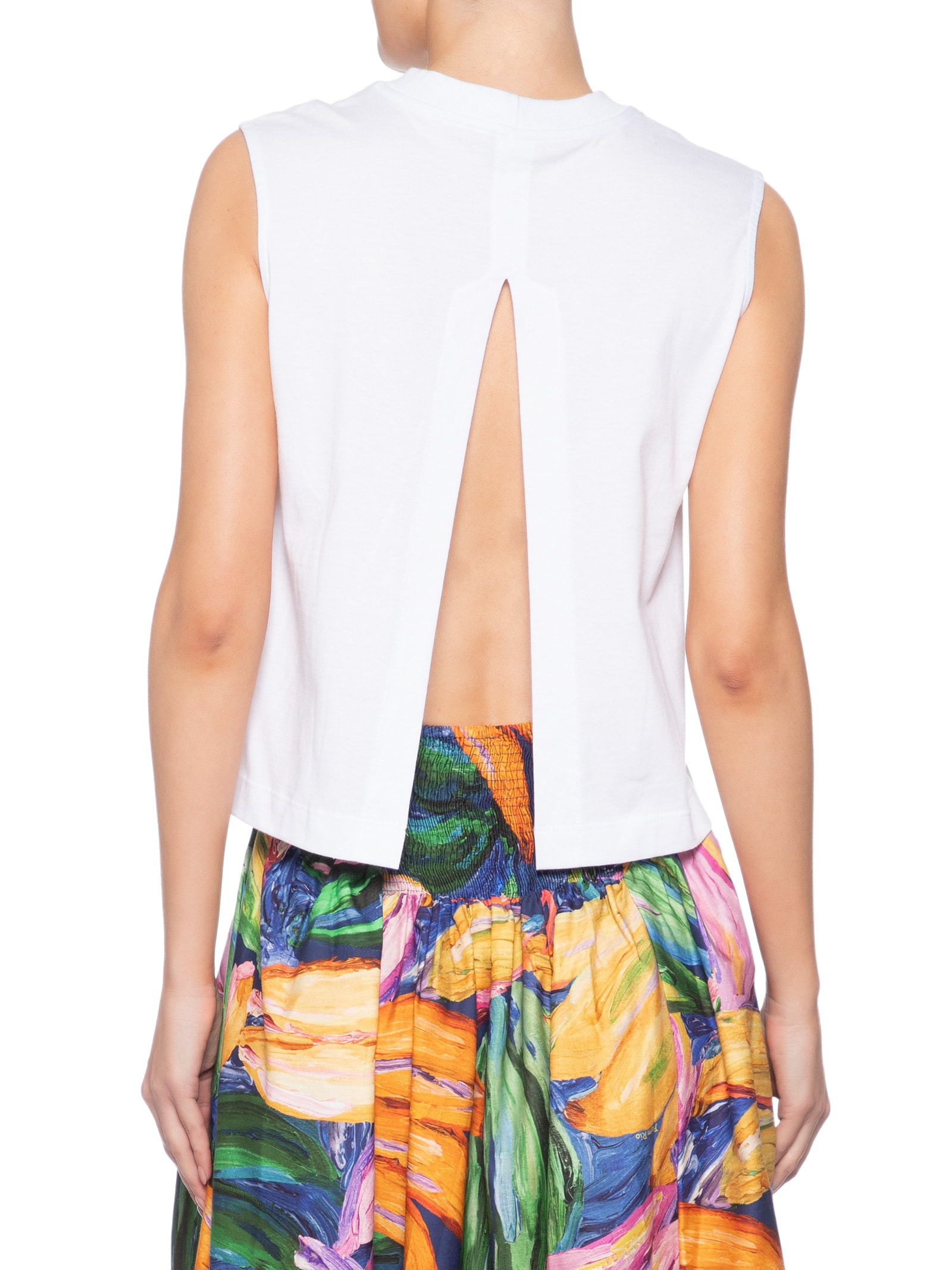 Regata Feminina Cropped Bananas Richillieu Branco Farm