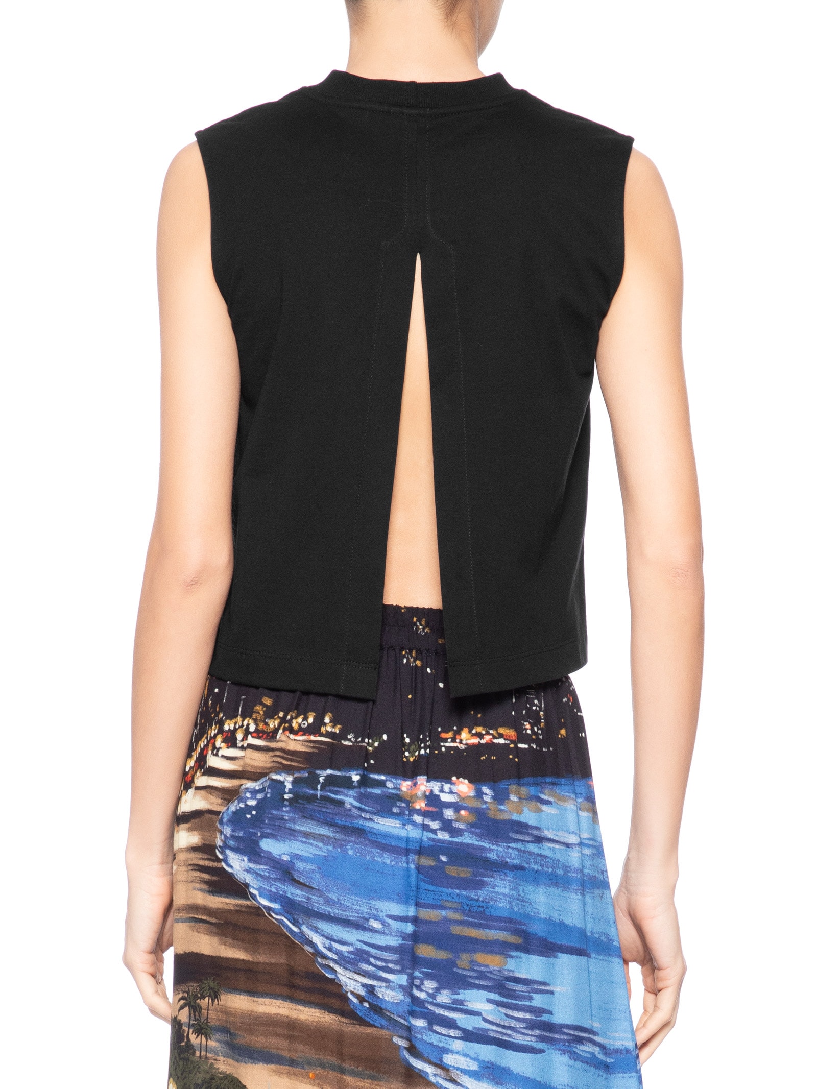 Regata Feminina Cropped Bananas Richillieu Preto Farm