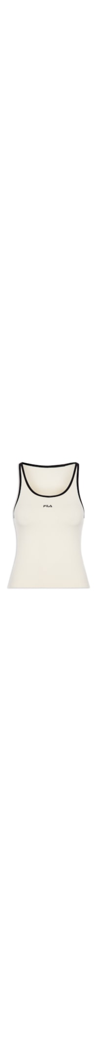 Regata Feminina Cropped Essentials Rib - Off White