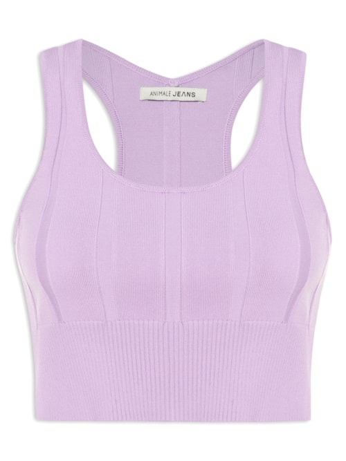 Regata Feminina Cropped Nadador - Lilás