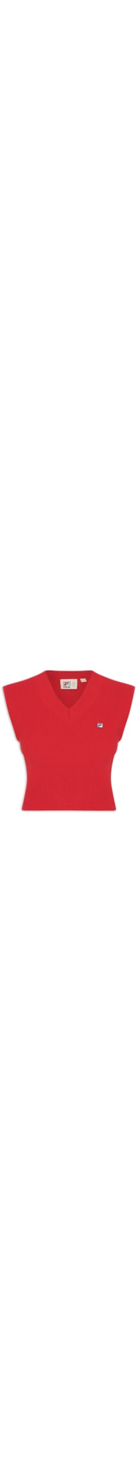Regata Feminina Cropped Tricot Ag - Vermelho