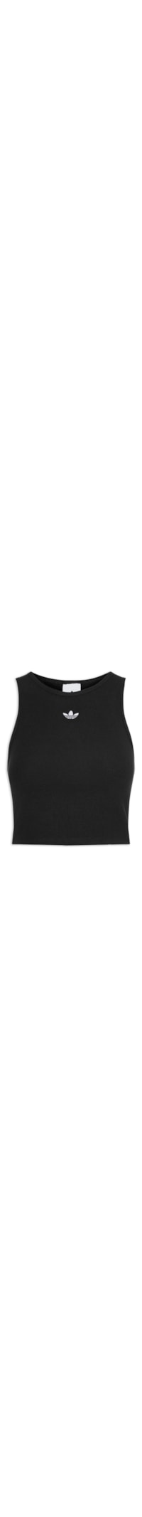 Regata Feminina Curta Trefoil Ess - Preto
