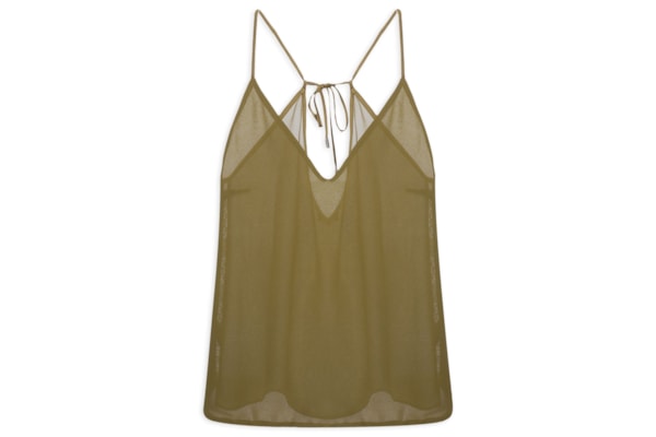 Regata Feminina De Georgette - Verde