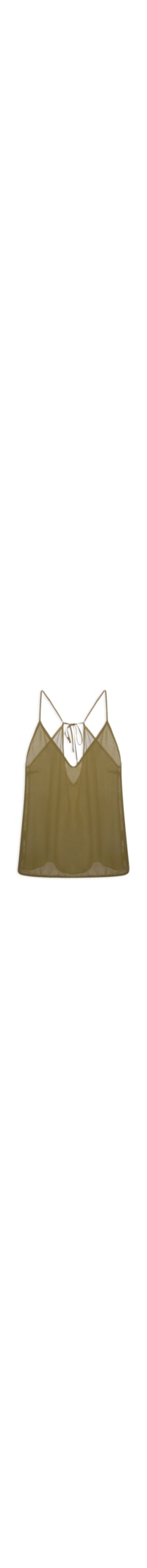 Regata Feminina De Georgette - Verde