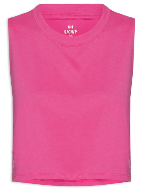 Regata Feminina de Treino Campus Crop Tank - Rosa