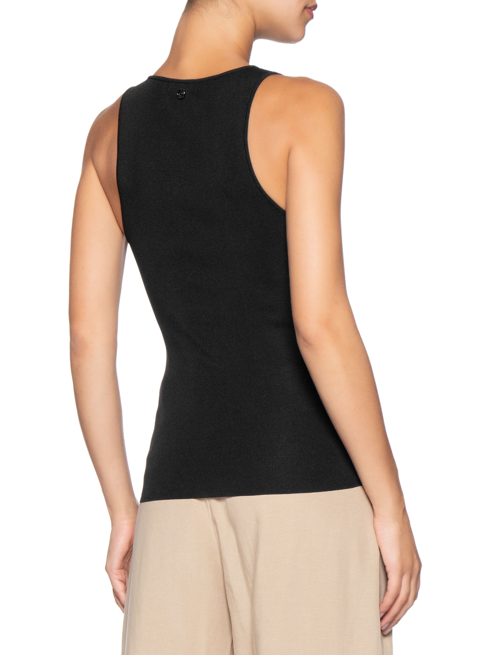Regata Feminina de Tricot Básica – Preto Animale Jeans