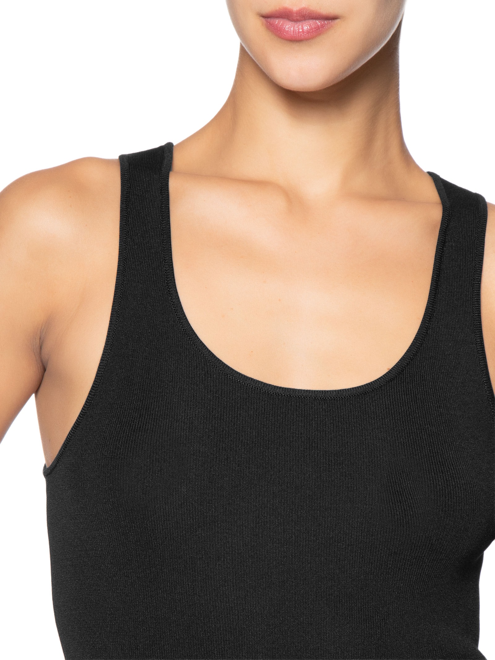 Regata Feminina de Tricot Básica – Preto Animale Jeans
