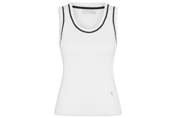 Regata Feminina De Tricot - Branco