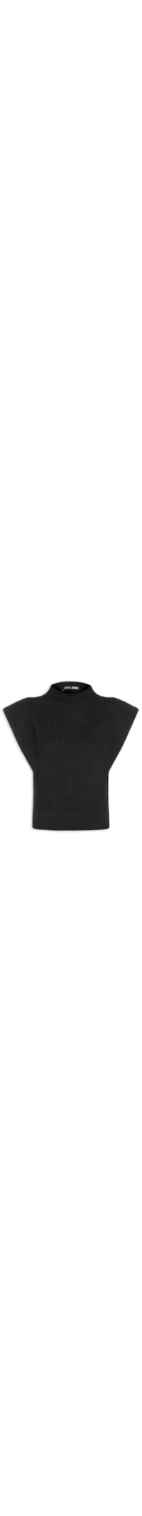 Regata Feminina de Tricot - Preto