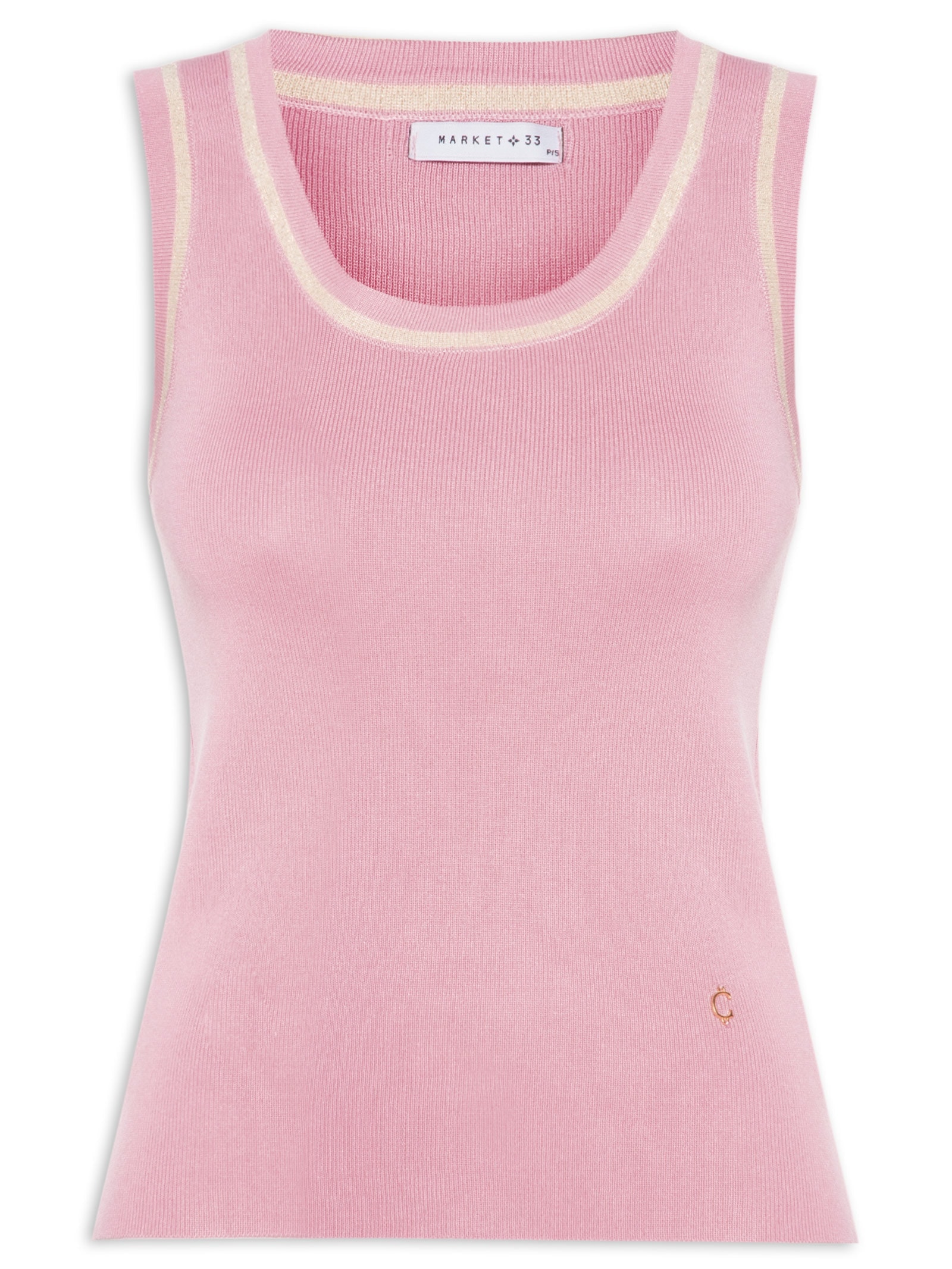 Regata Feminina De Tricot Rosa Market 33