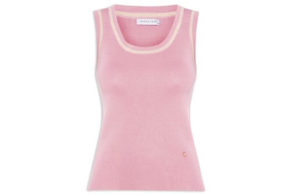 Regata Feminina De Tricot - Rosa