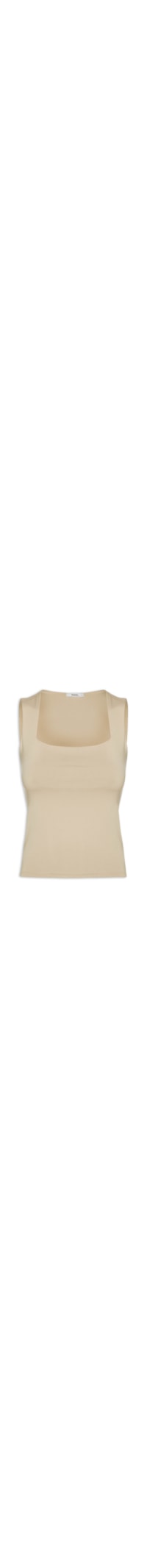 Regata Feminina Decote Quadrado - Bege