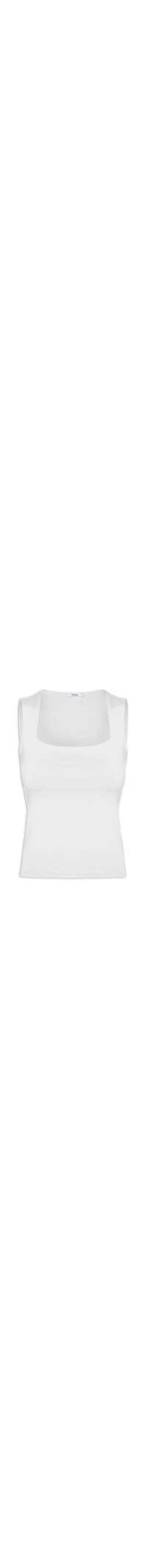 Regata Feminina Decote Quadrado - Branco