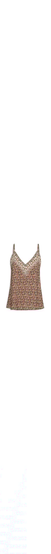 Regata Feminina Decote Tachas Estampas Bourbon - Vermelho