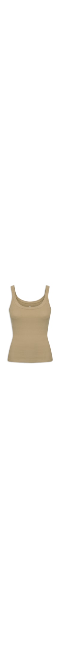 Regata Feminina Decote U - Bege