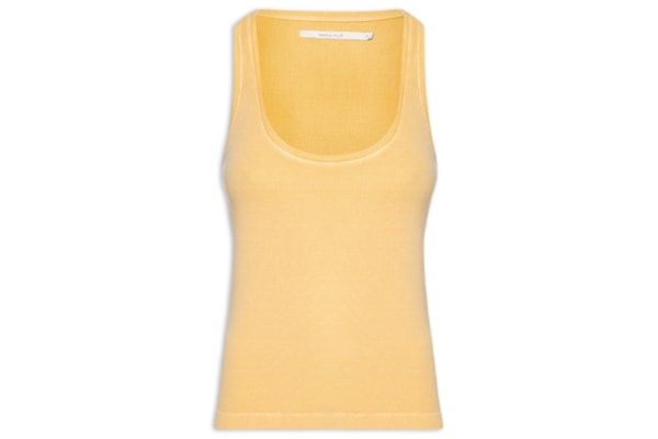 Regata Feminina Decote U Profundo - Amarelo