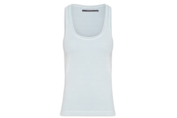 Regata Feminina Decote U Profundo - Azul