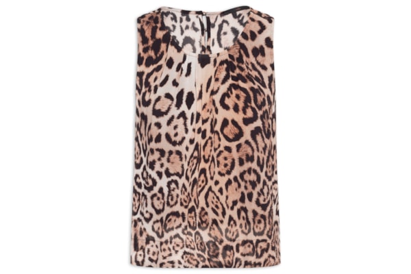 Regata Feminina Detalhada Estampa Savage - Animal Print