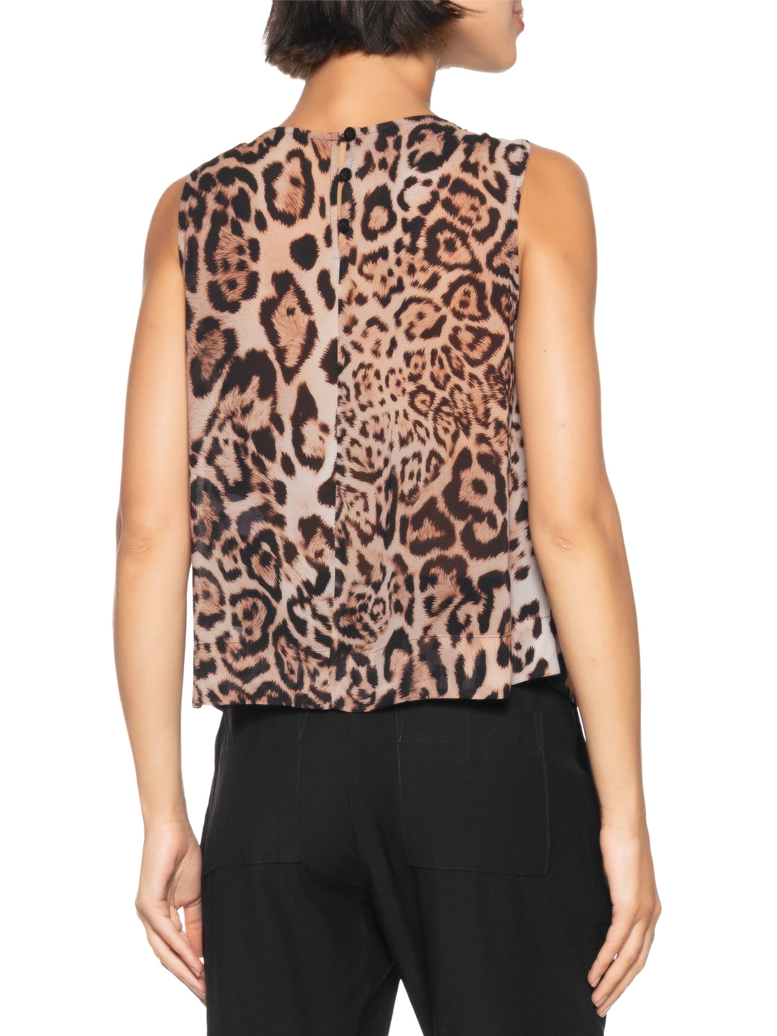 Regata Feminina Detalhada Estampa Savage Animal Print Mob