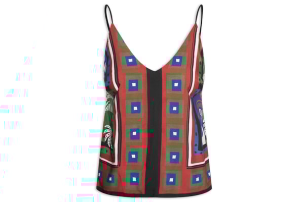 Regata Feminina Double Lenço Tropicano - Preto