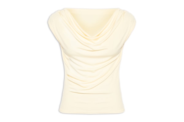 Regata Feminina Drapeada Degagê - Amarelo