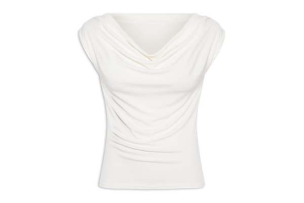 Regata Feminina Drapeada Degagê - Branco