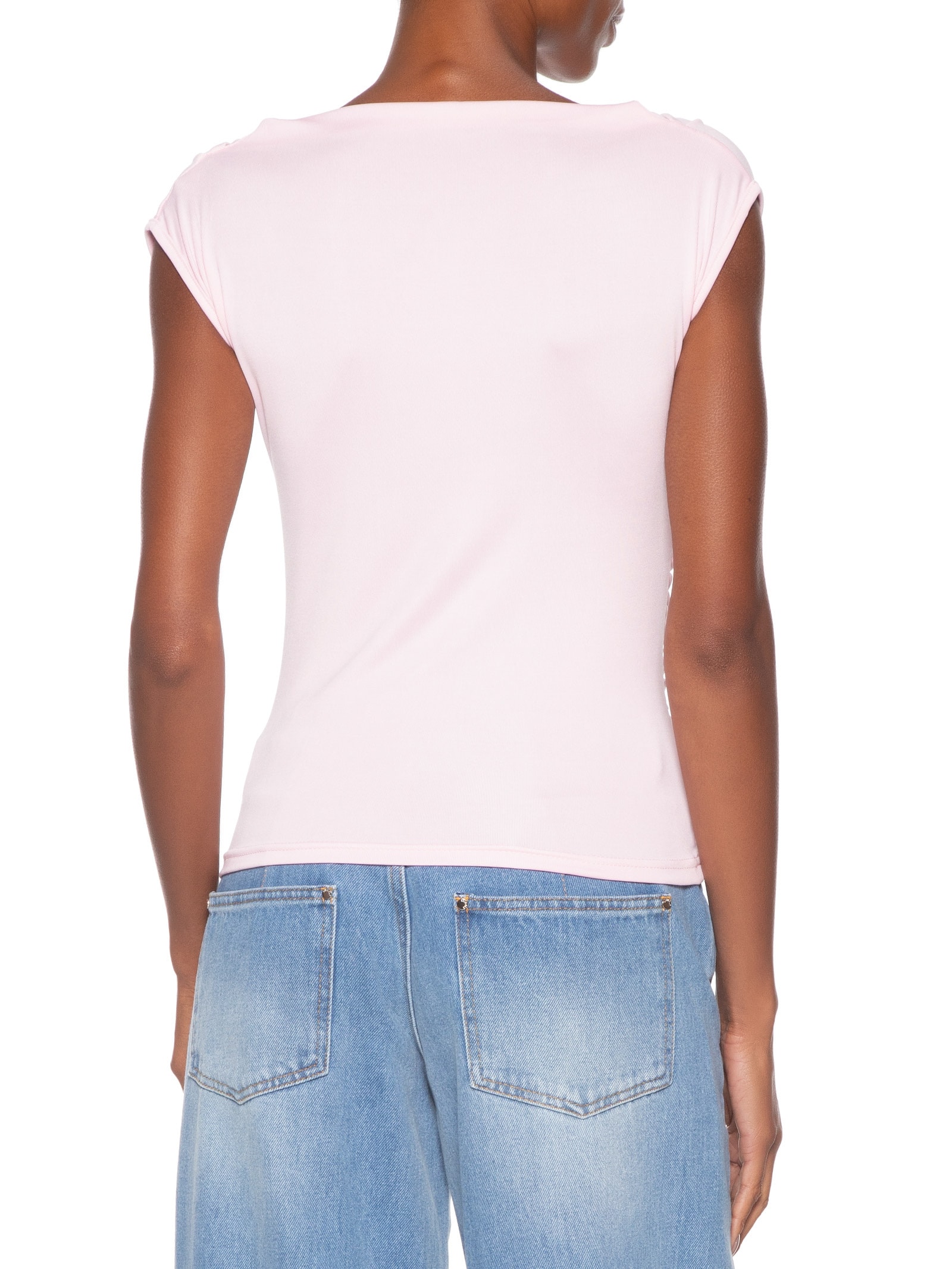 Regata Feminina Drapeada Degagê Rosa Basiq