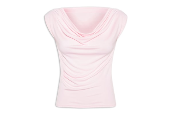 Regata Feminina Drapeada Degagê - Rosa