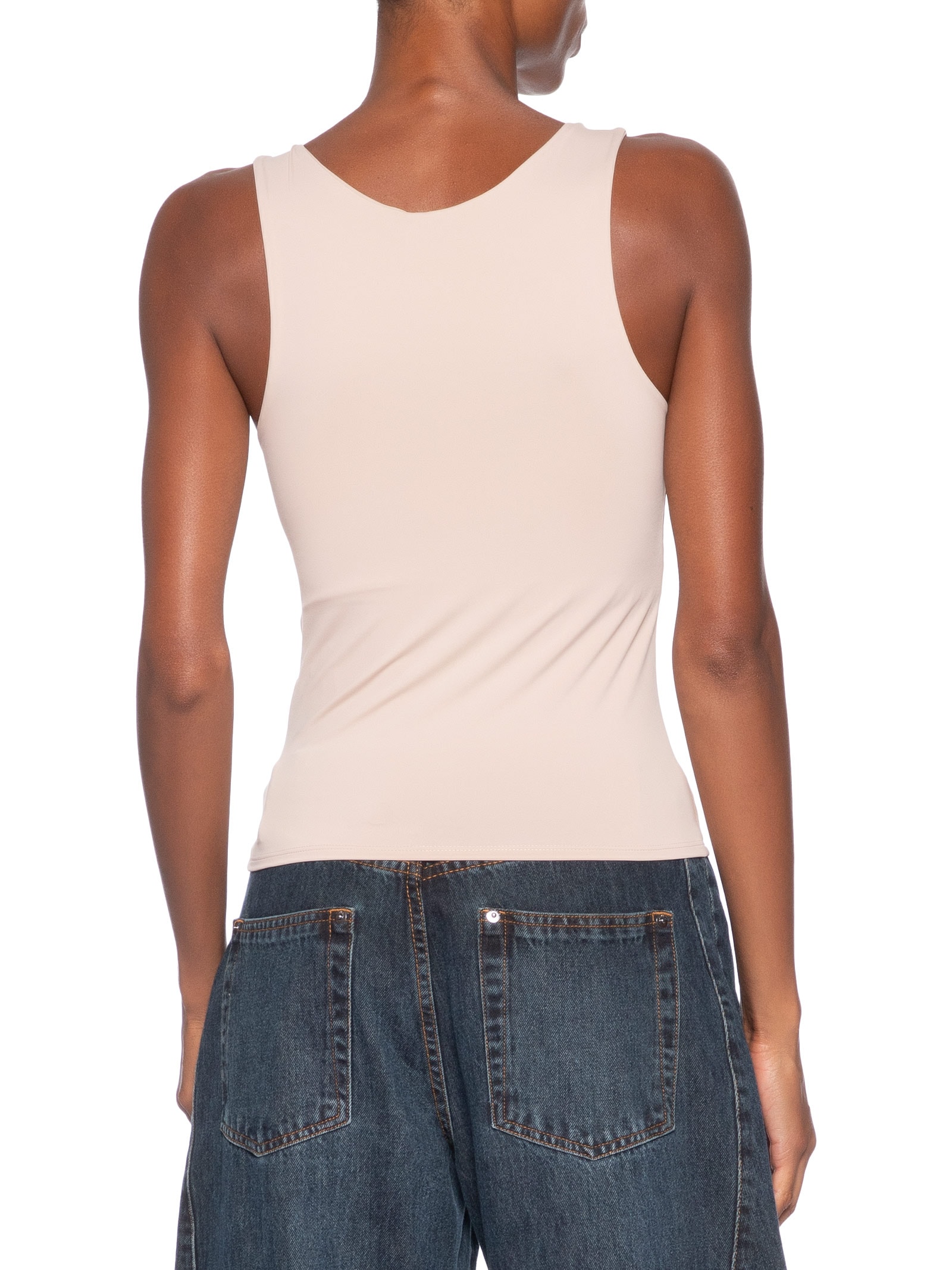 Regata Feminina em Poliamida – Bege Market 33