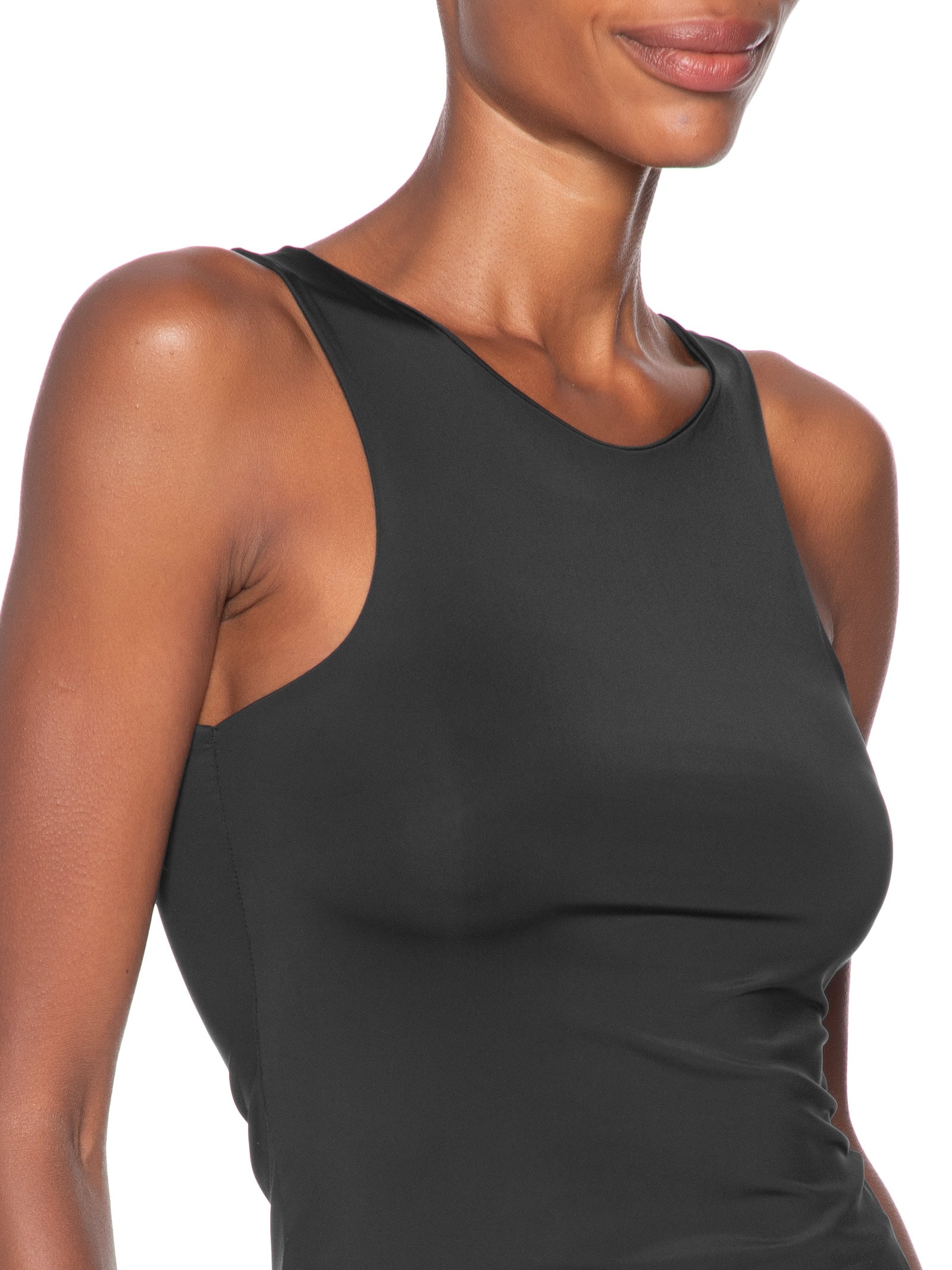 Regata Feminina em Poliamida – Preto Market 33