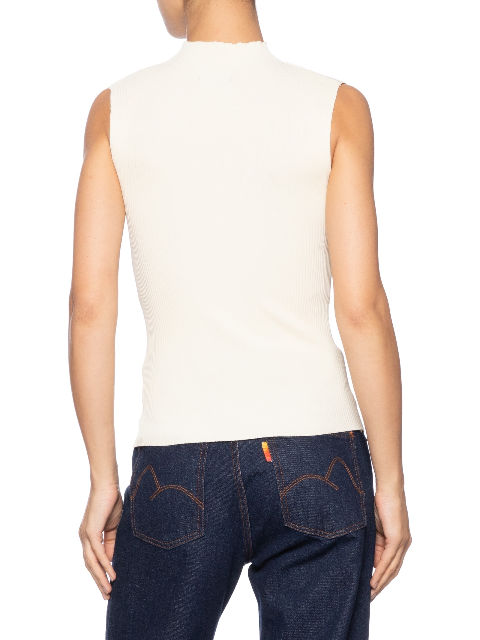 Regata Feminina Em Tricot Amarelo Market 33