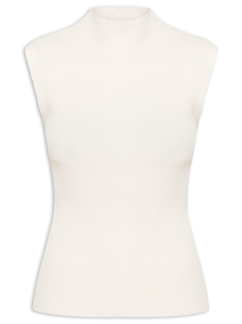 Regata Feminina Em Tricot – Amarelo