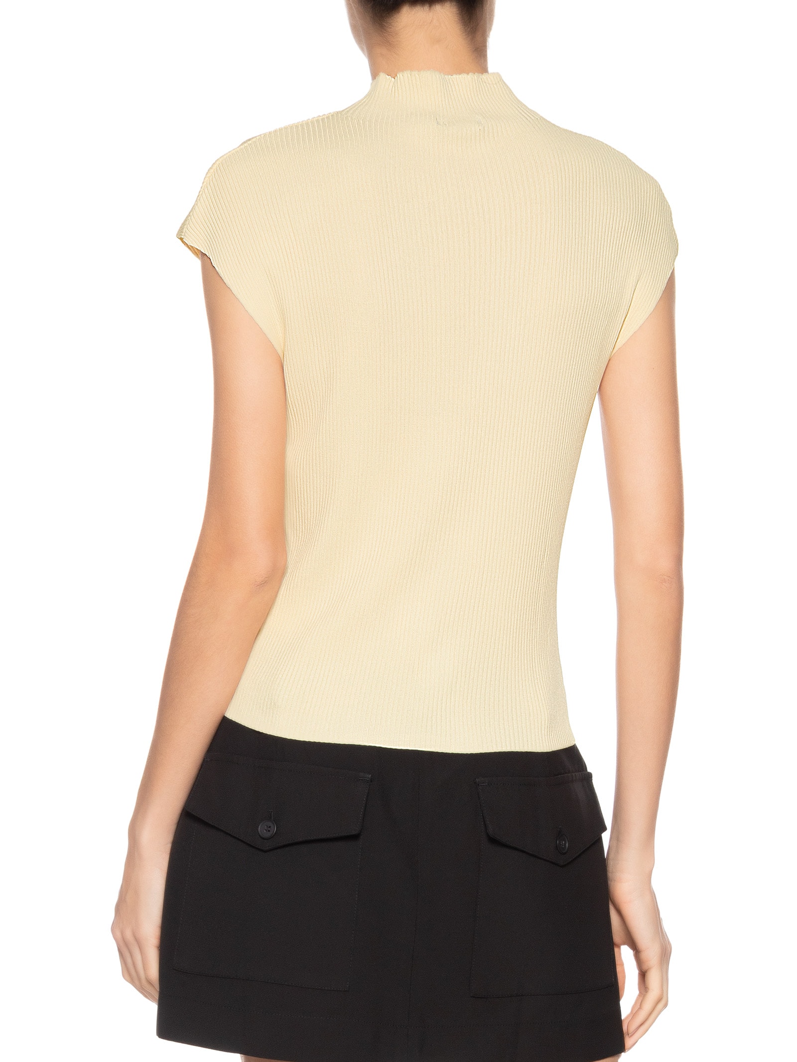 Regata Feminina Em Tricot Amarelo Market 33