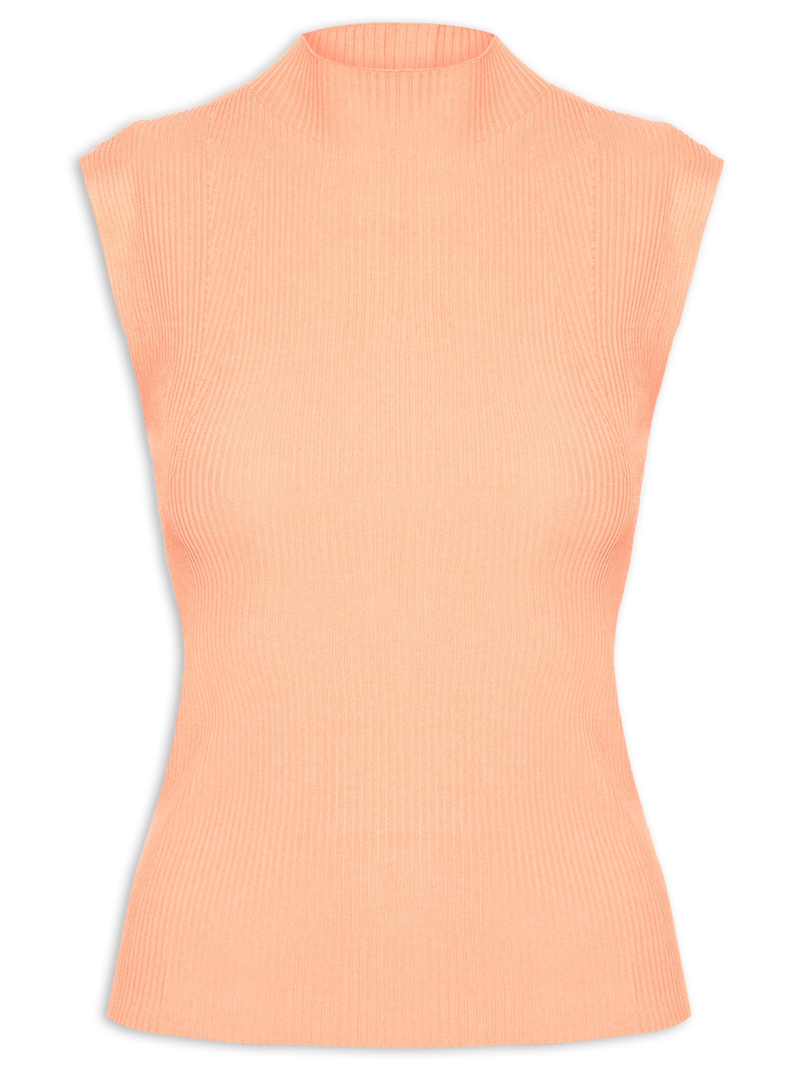 Regata Feminina Em Tricot Laranja Market 33
