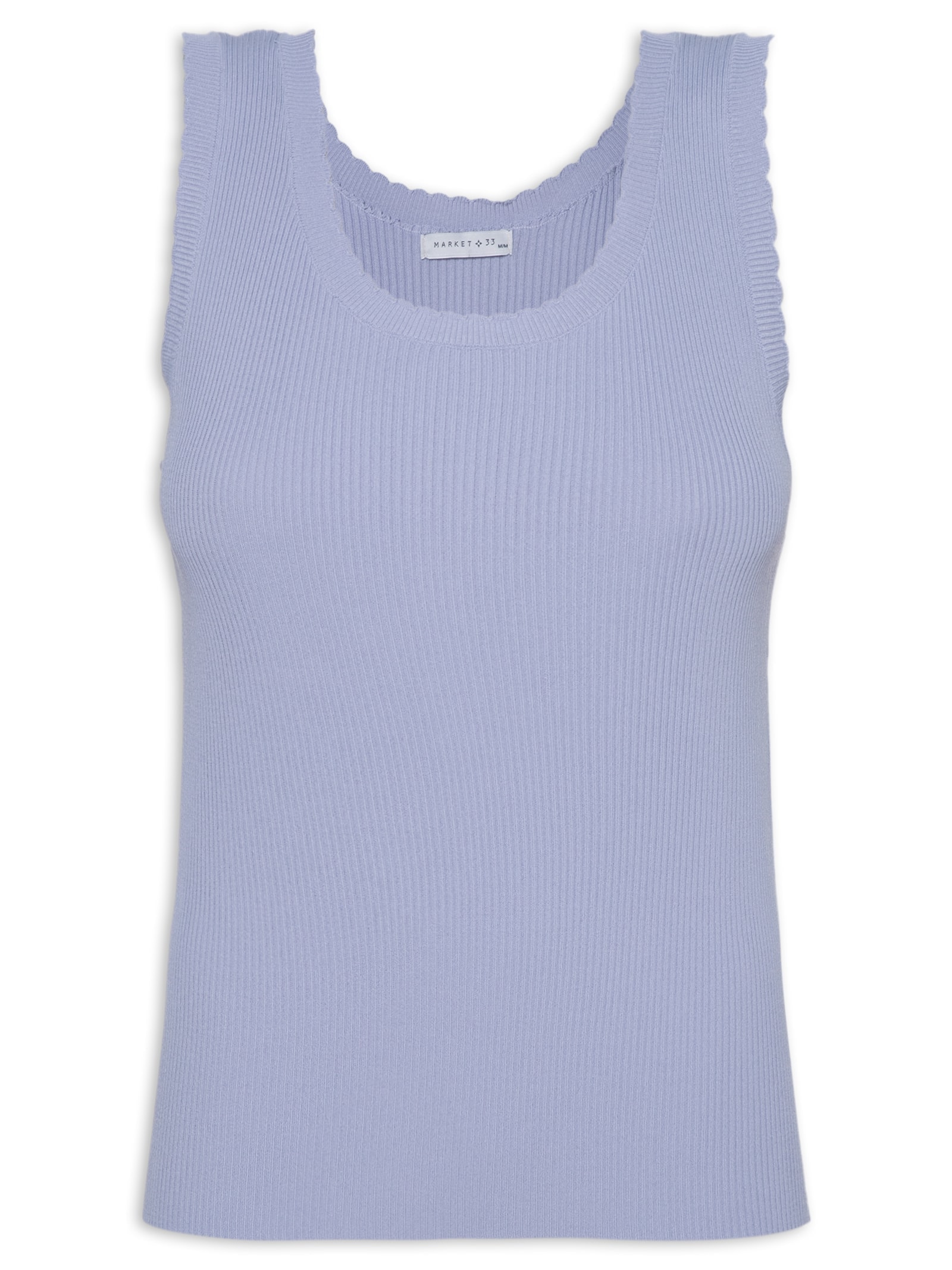 Regata Feminina Em Tricot Lilás Market 33