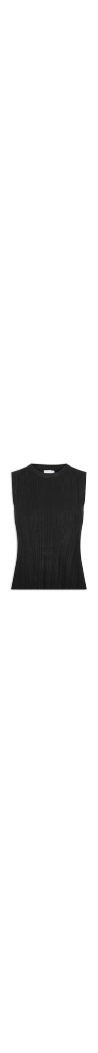 Regata Feminina Em Tricot - Preto