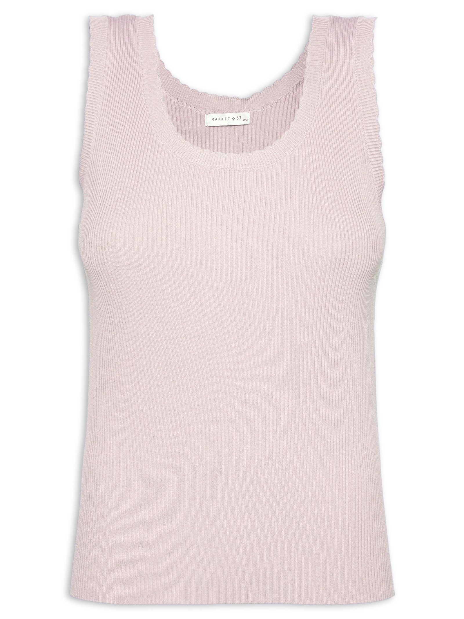 Regata Feminina Em Tricot Rosa Market 33