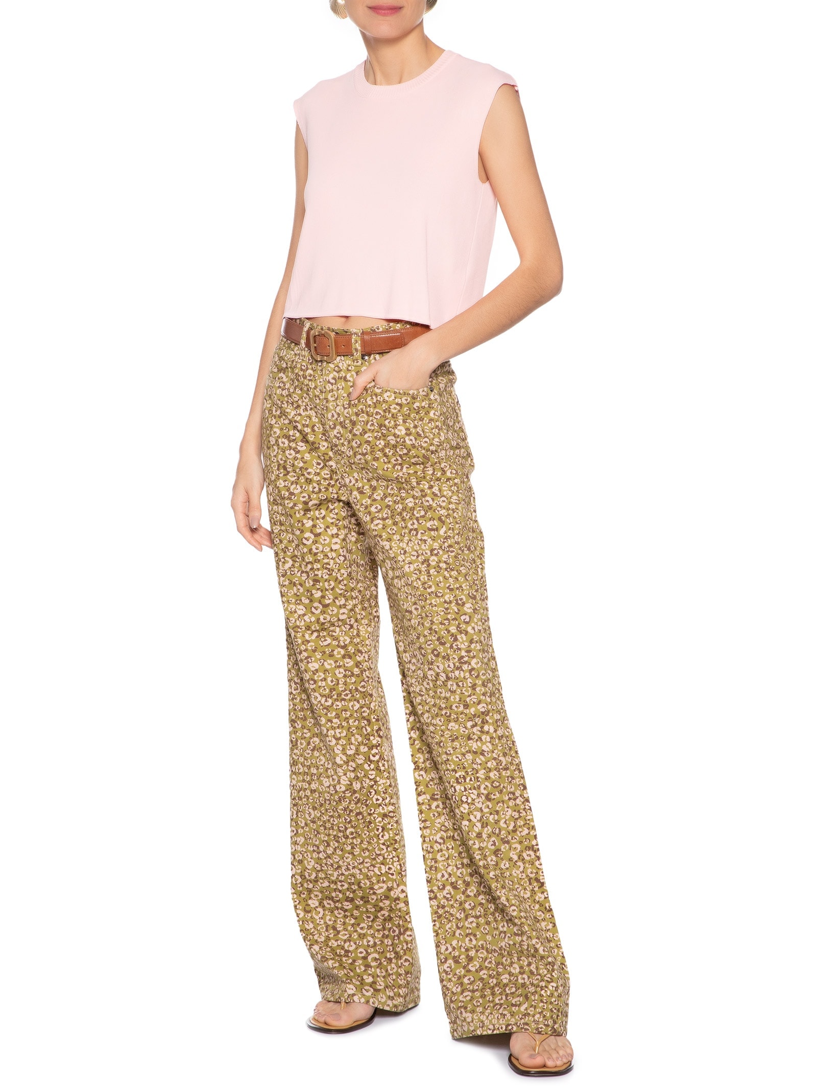 Regata Feminina Em Tricot Rosa Market 33