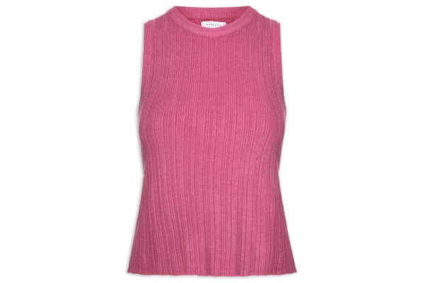 Regata Feminina Em Tricot - Rosa