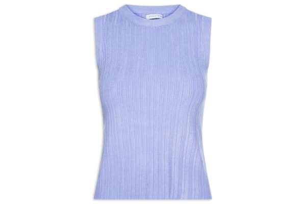 Regata Feminina Em Tricot - Roxo