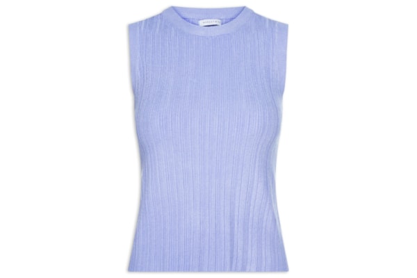 Regata Feminina Em Tricot - Roxo