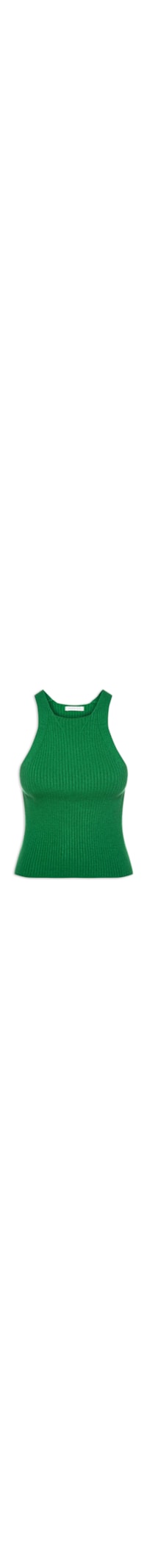 Regata Feminina Em Tricot - Verde
