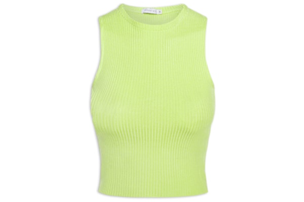 Regata Feminina Em Tricot - Verde