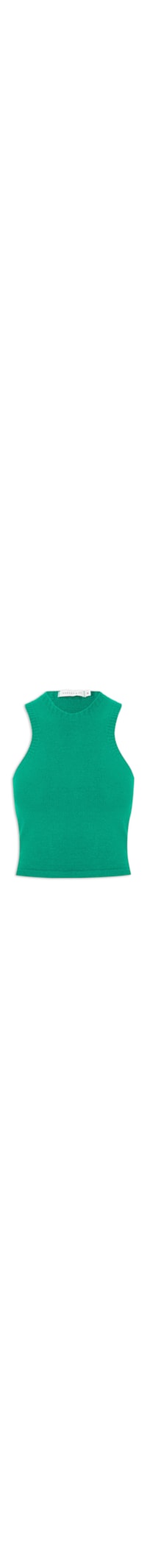 Regata Feminina Em Tricot - Verde